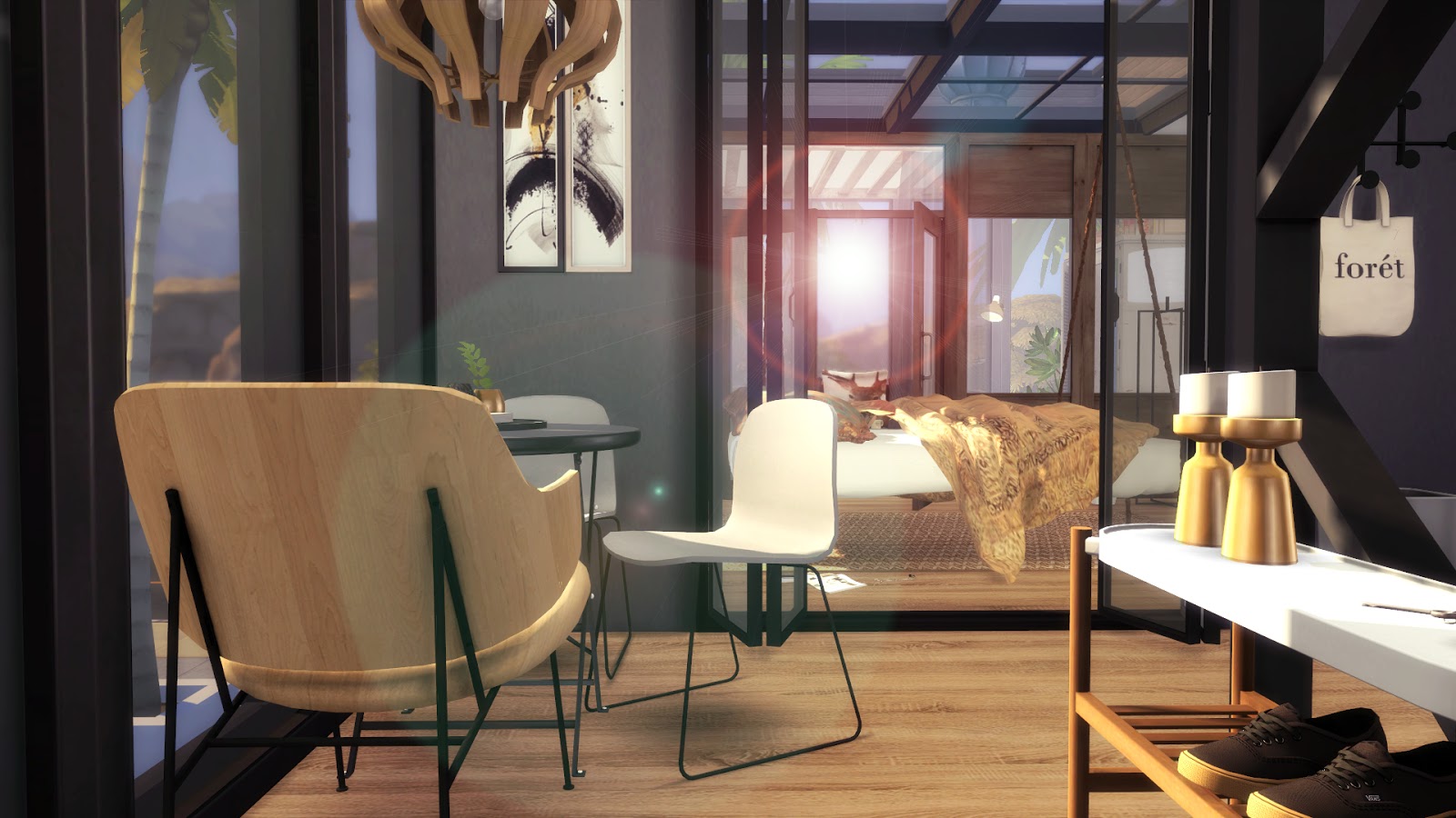 Sims 4 MODERN REST HOUSE DL + CC Bárbara Sims