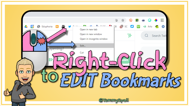 Right-Click to Edit Bookmarks in Google Chrome