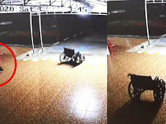Misteri Kerusi Roda Berhantu Berjaya Di Rakam CCTV Di Thailand