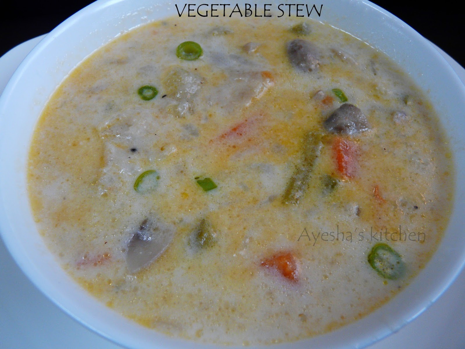 VEGETABLE STEW RECIPE
