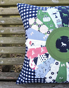 Derby Day pillow by Heidi Staples of Fabric Mutt