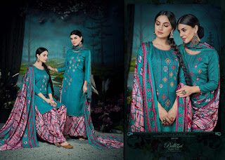 Belliza Designer Patiyala Magic Pashmina Collection  at Diwan Fashion