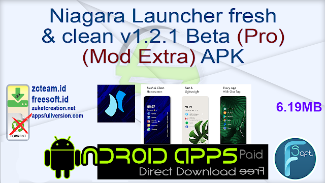 Niagara Launcher fresh & clean v1.2.1 Beta (Pro) (Mod Extra) APK