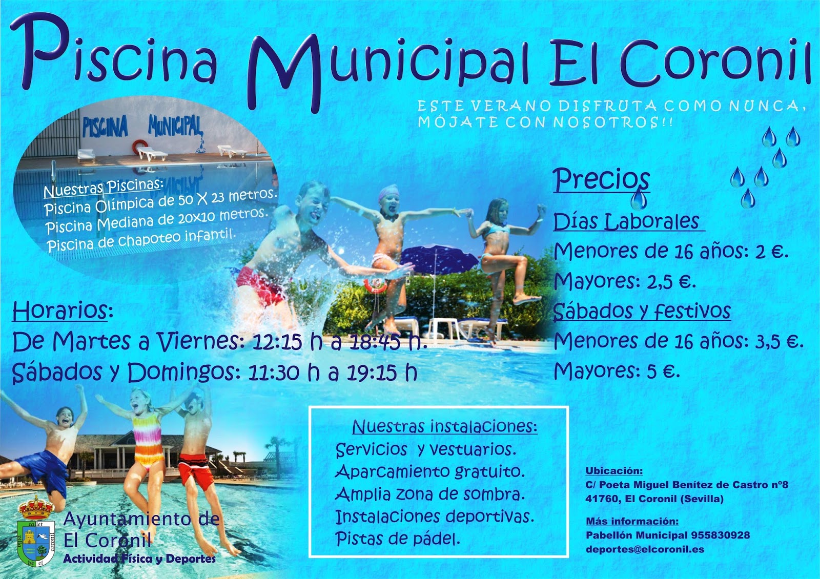 Deportes El Coronil Piscina Municipal El Coronil. Información general Deportes El Coronil Piscina Municipal El Coronil. Información general