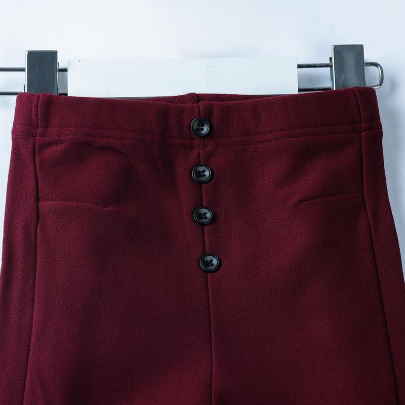 Quần Dài Trẻ Em Khaki Dáng Skinny Lai Xéo - BCOBI 157564 6 7 113