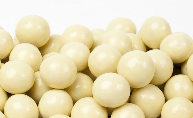 A White Chocolate Malted Milk Balls