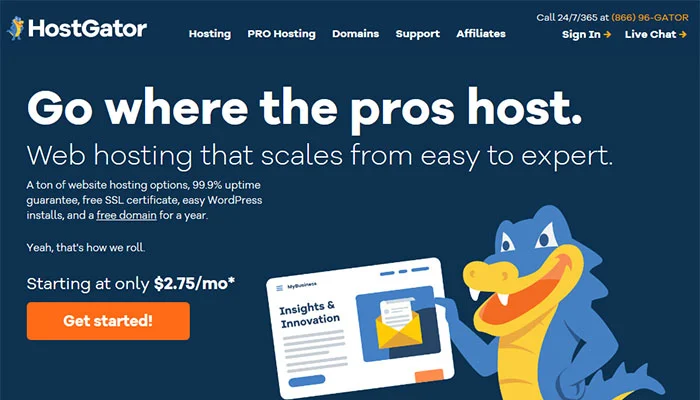 HostGator Cheap hosting plan: $2.75/mo (36 Months Price) | renewal at $6.95/mo: eAskme