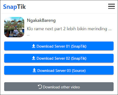 cara download video TikTok tanpa watermark tanpa aplikasi