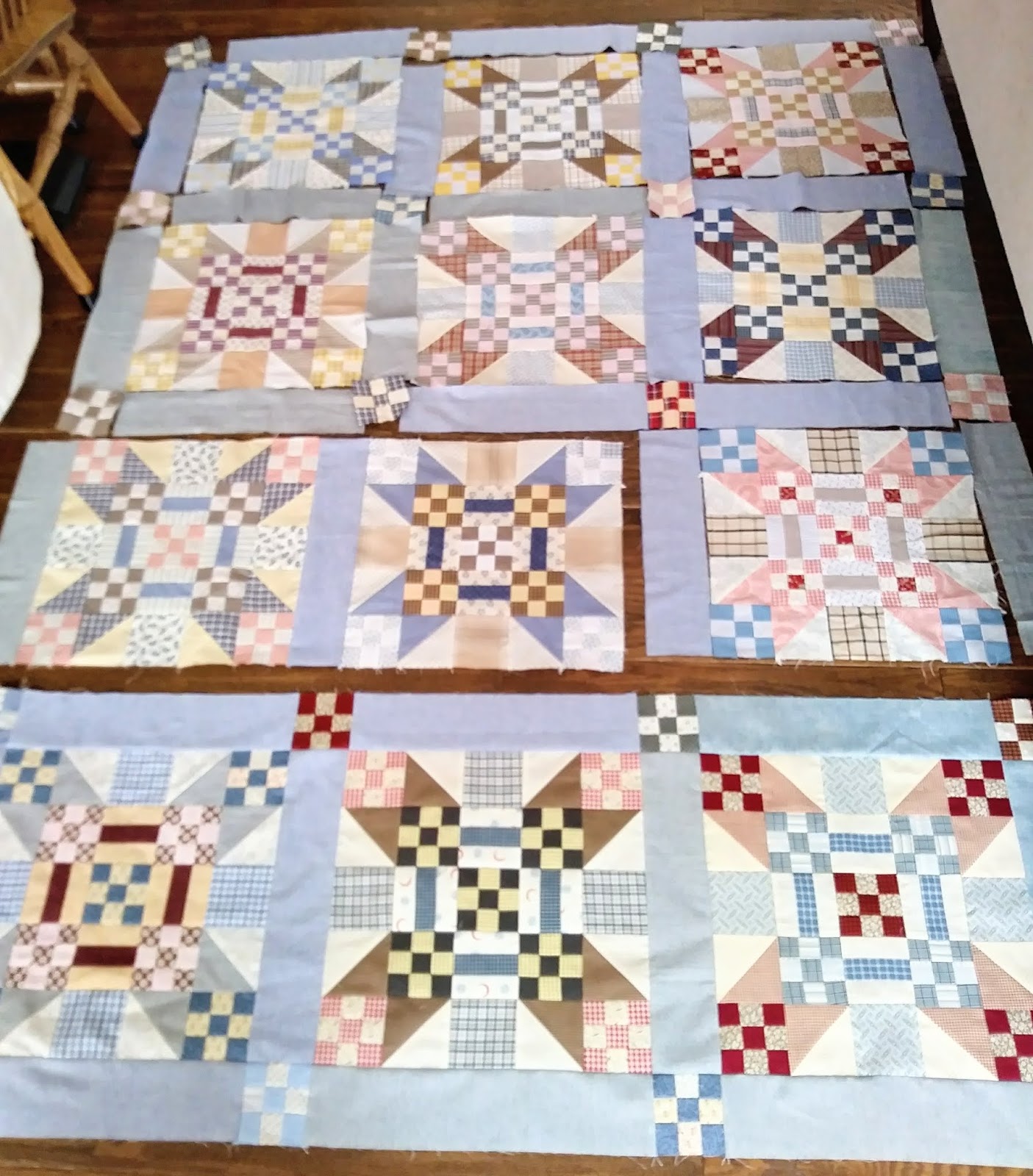Northern Deb Quilts Vintage style quilt will soon be a top