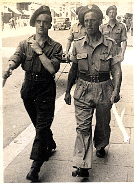 Sgt. Alec Davis takes a stroll through Rome - 1945