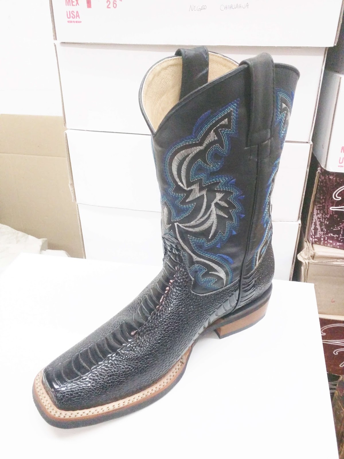 botas rodeo de avestruz