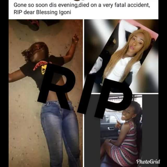 Friends of final year UNIPORT student who died in a ghastly powerbike accident mourn her loss