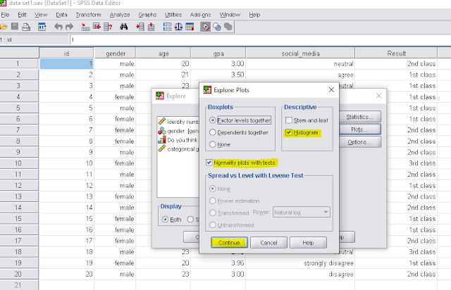 Data analysis using spss