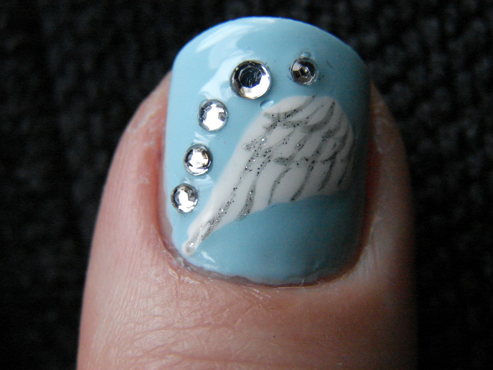 Kawaii Nail Art Angel Wings