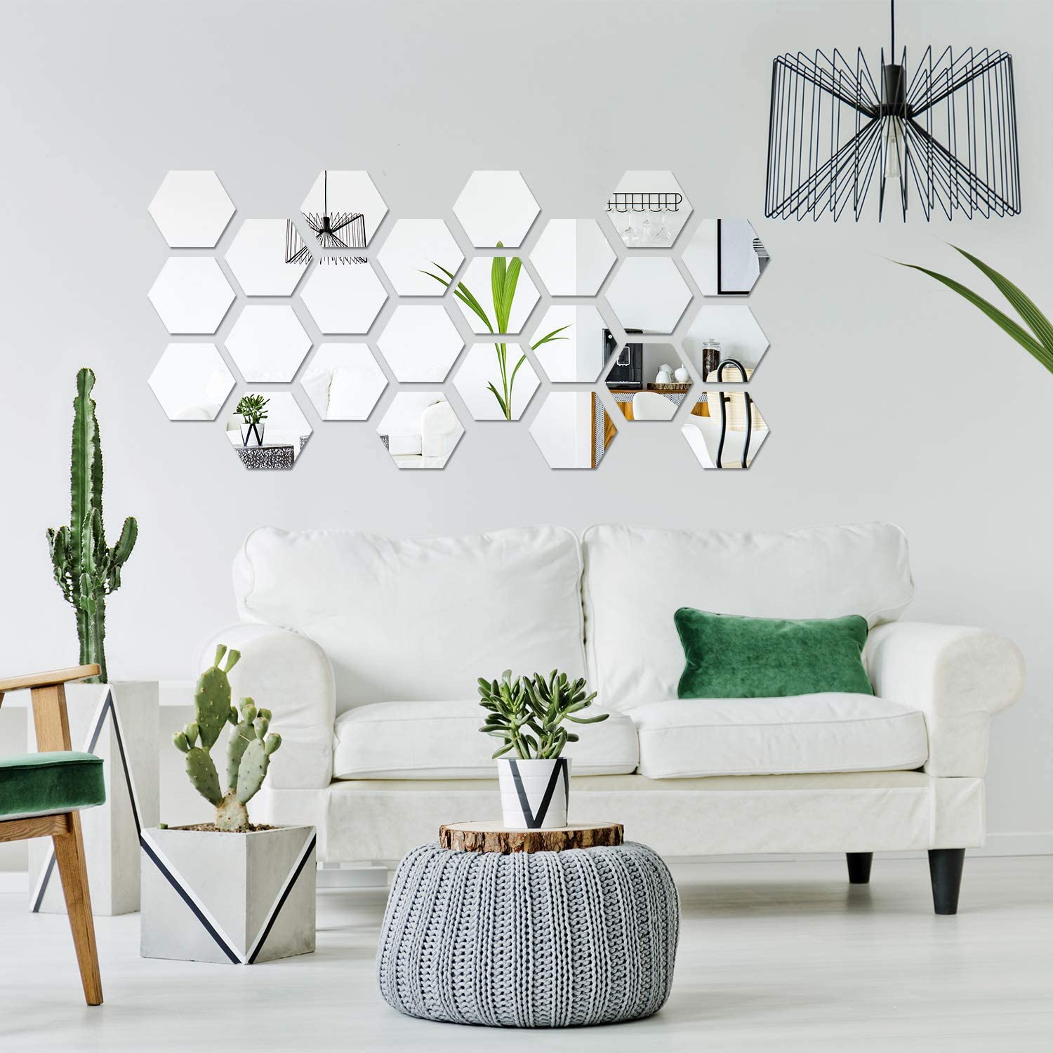Removable Acrylic Mirror Setting Wall Sticker Decal