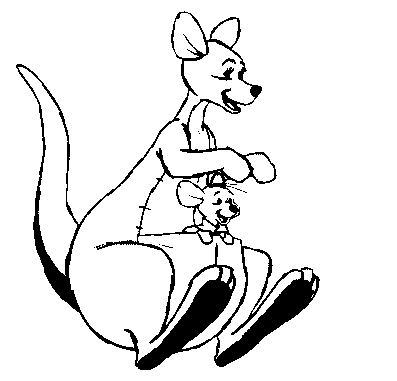 Coloring Pages Disney Animals Disney Animal Roo Coloring Pages From Winnie The Pooh Cartoon