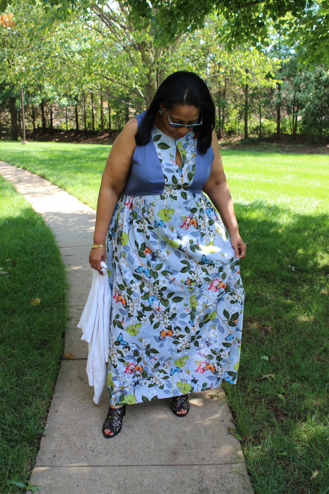 Diary of a Sewing Fanatic: McCalls 7385 - A Flowy Maxi Dress