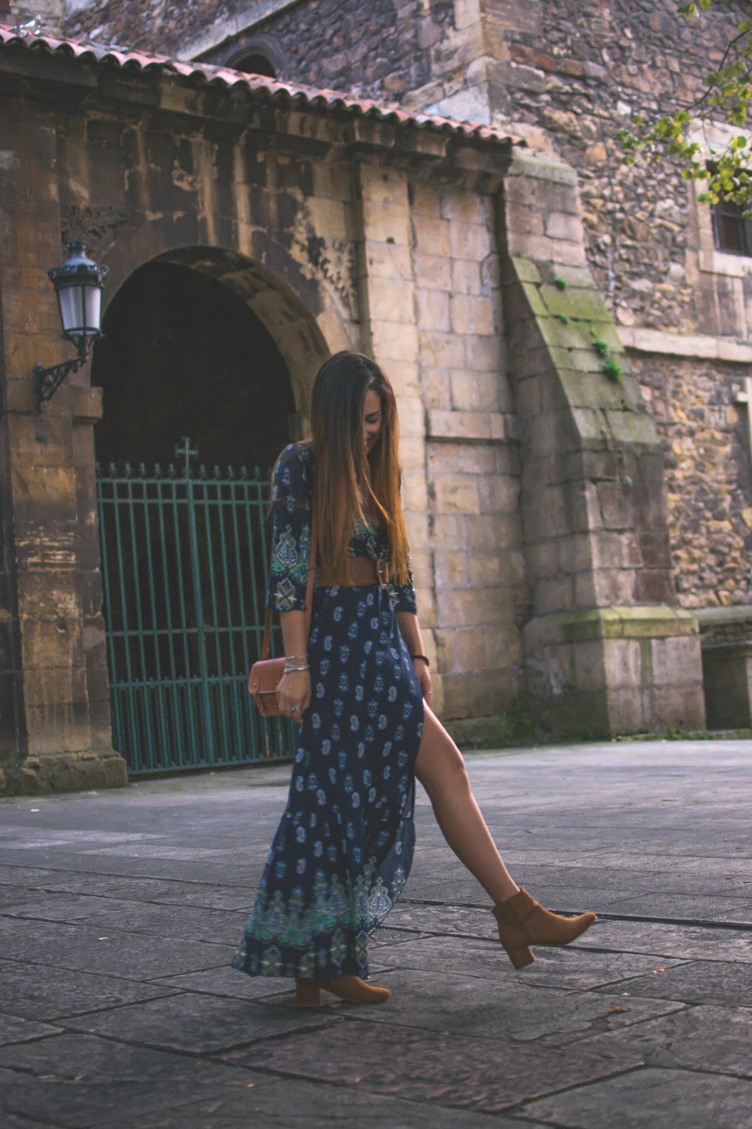 Los vestidos largos también son para el Otoño