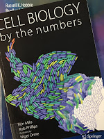 Cell Biology by the Numbers, by Ron Milo and Rob Phillips, superimposed on Intermediate Physics for Medicine and Biology.