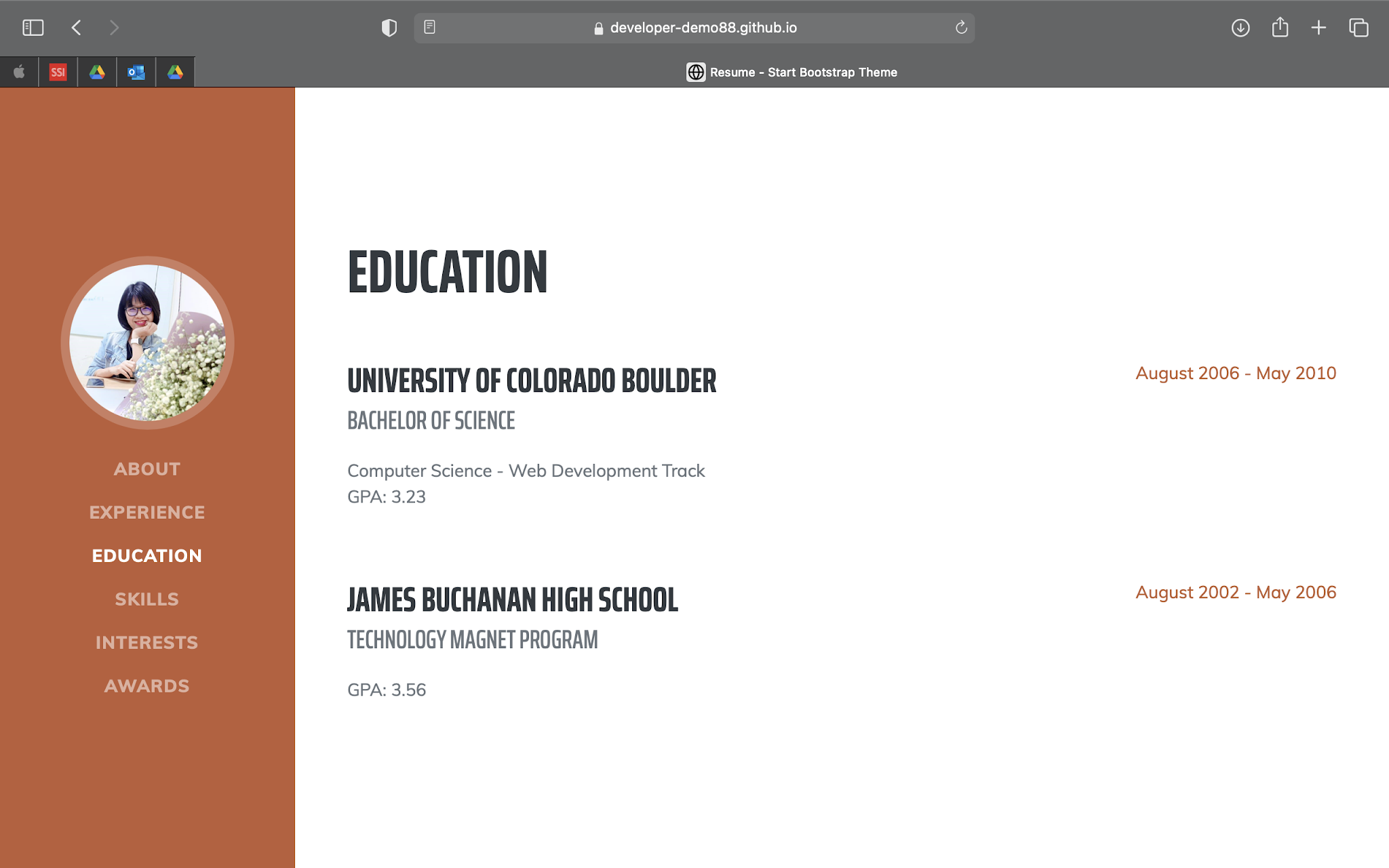 Tự Tạo Website Profile cá nhân
