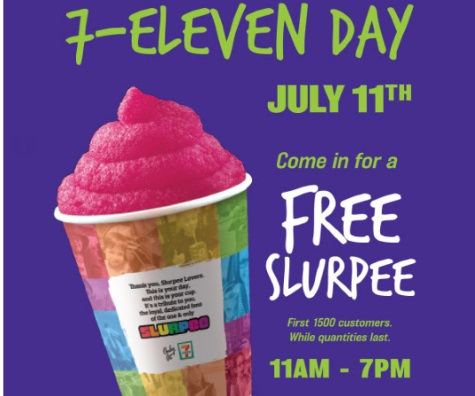7 Eleven Day Free Slurpee