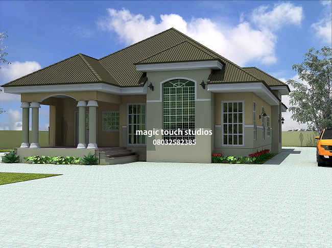 Residential Homes and Public Designs: 5 bedroom bungalow