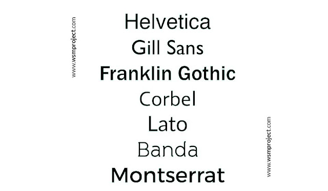 Pilihan Font Sans Serif