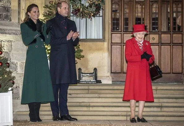 Queen Elizabeth, the Duke and Duchess of Cornwall, the Duke and Duchess of Cambridge, the Earl and Countess of Wessex, Princess Anne