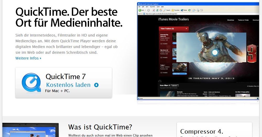 Echt Virtuell Apple beendet Support von QuickTime für Windows