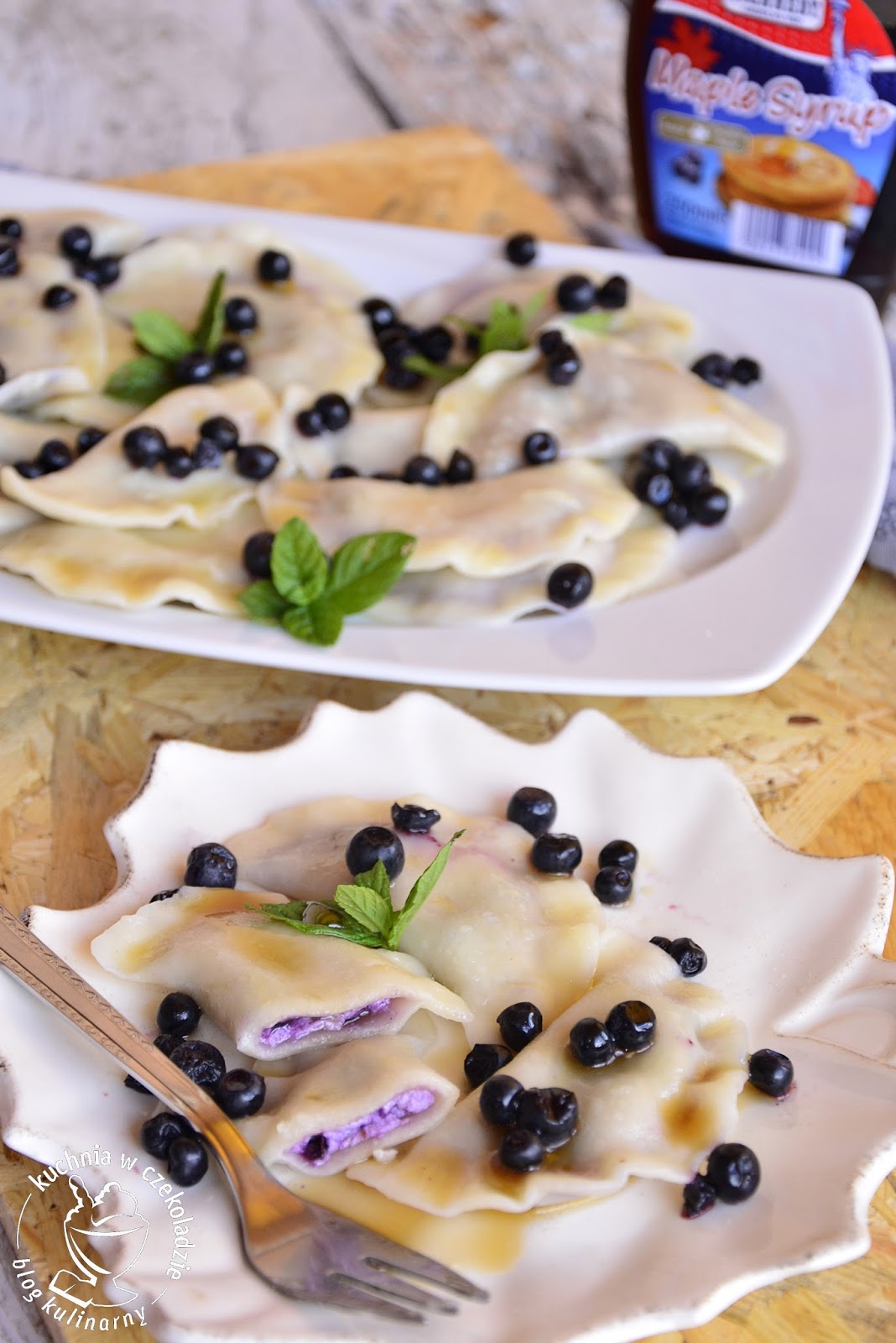 kuchnia w czekoladzie Pierogi jagodowe z serem