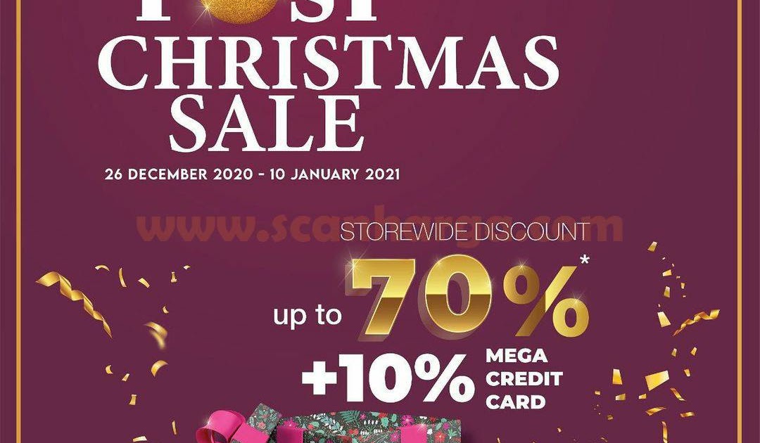 METRO Post Christmas Sale! Discount up to 70 + 10 with Bank Mega