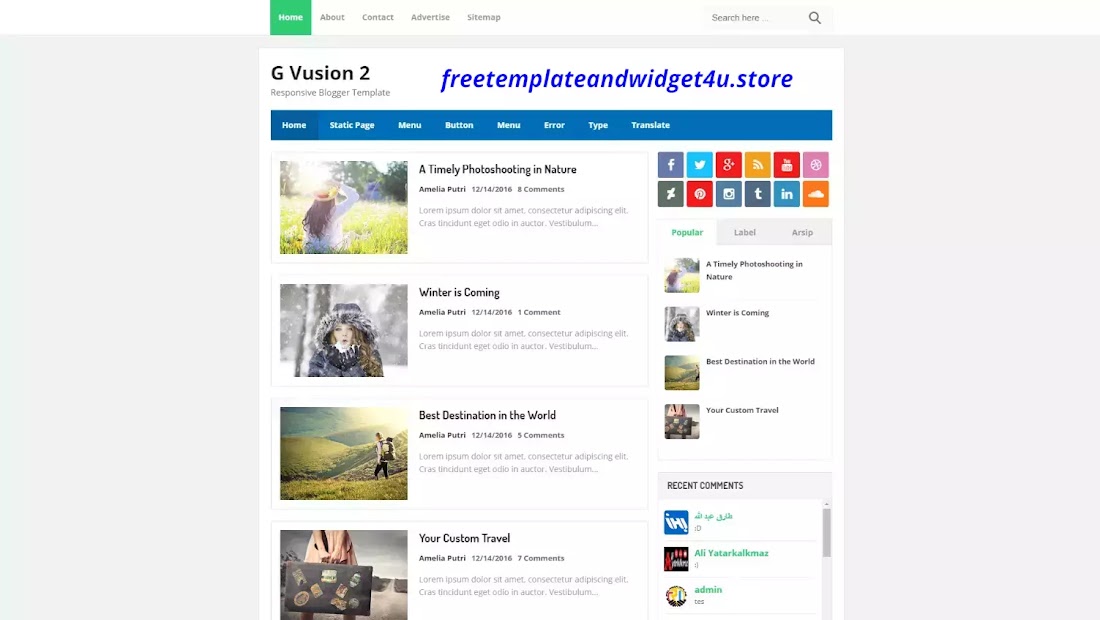 G Vusion 2 Pro Blogger Template Free Download G Vusion 2 Responsive Blogger Template Free Premium.
