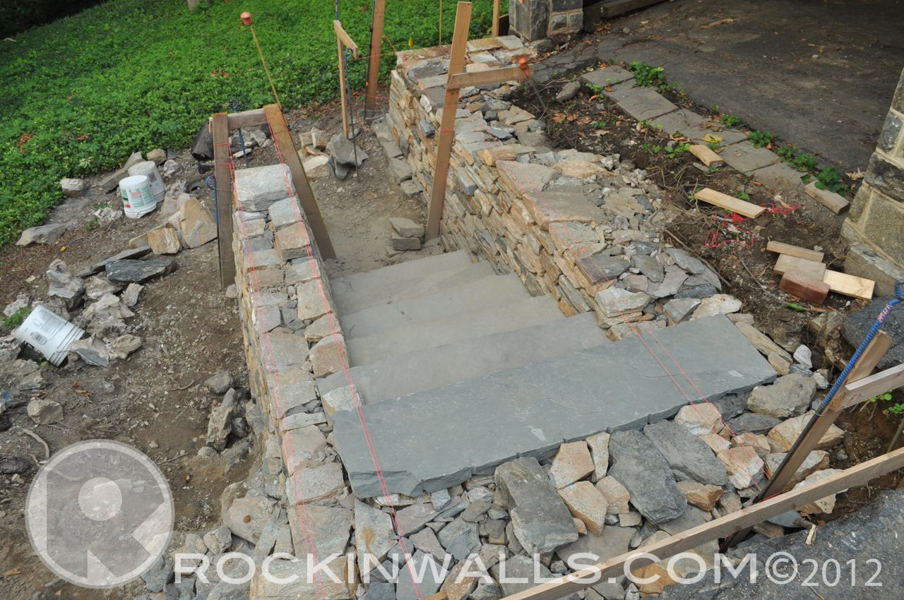ROCKIN WALLS: How To - PA Blue Stone Steps - Beechdale Rd, Roland Park MD