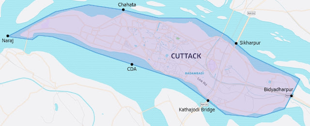 Cuttack uber Ride service Area