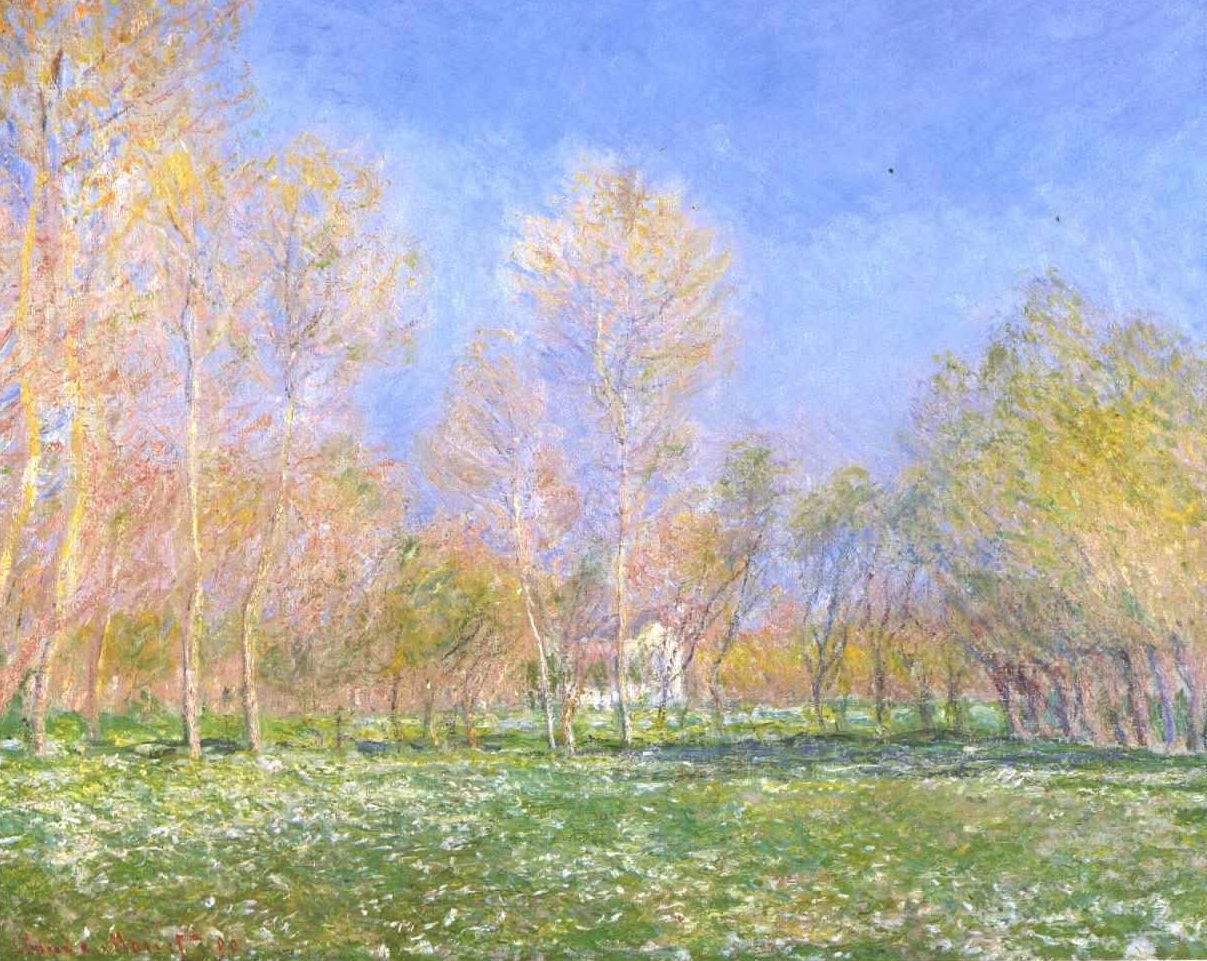 Claude Spring (Fruit Trees in Bloom) 1873 Tutt'Art