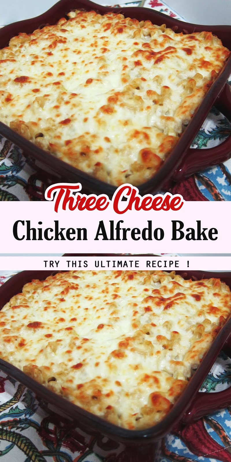 THREE CHEESE CHICKEN ALFREDO BAKE Health Autos