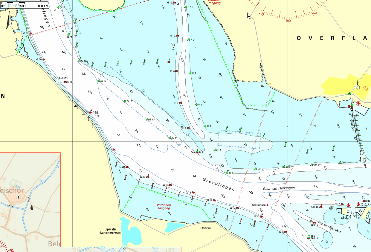 WAAR VAREN WIJ ?: Bruinvis zwemt mee op de Grevelingen