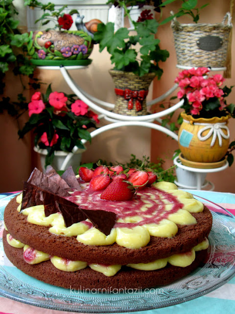 Торта с ягоди