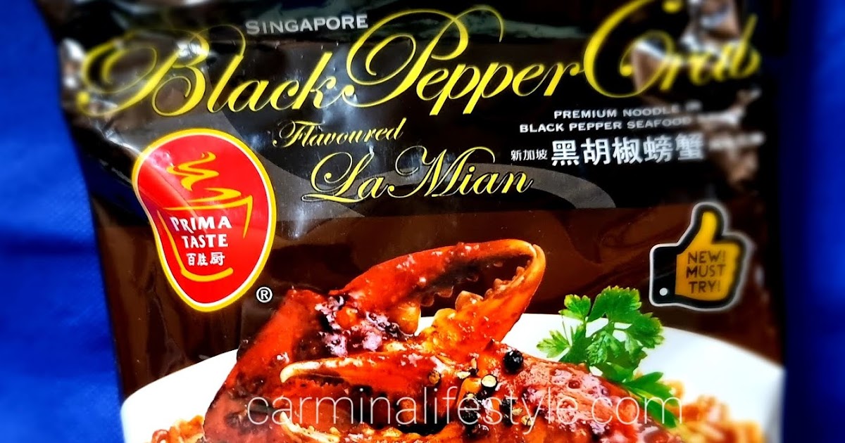 Instant Black Pepper Crab Noodles