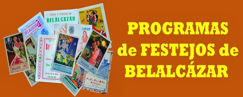 PROGRAMAS DE FESTEJOS DE BELALCÁZAR