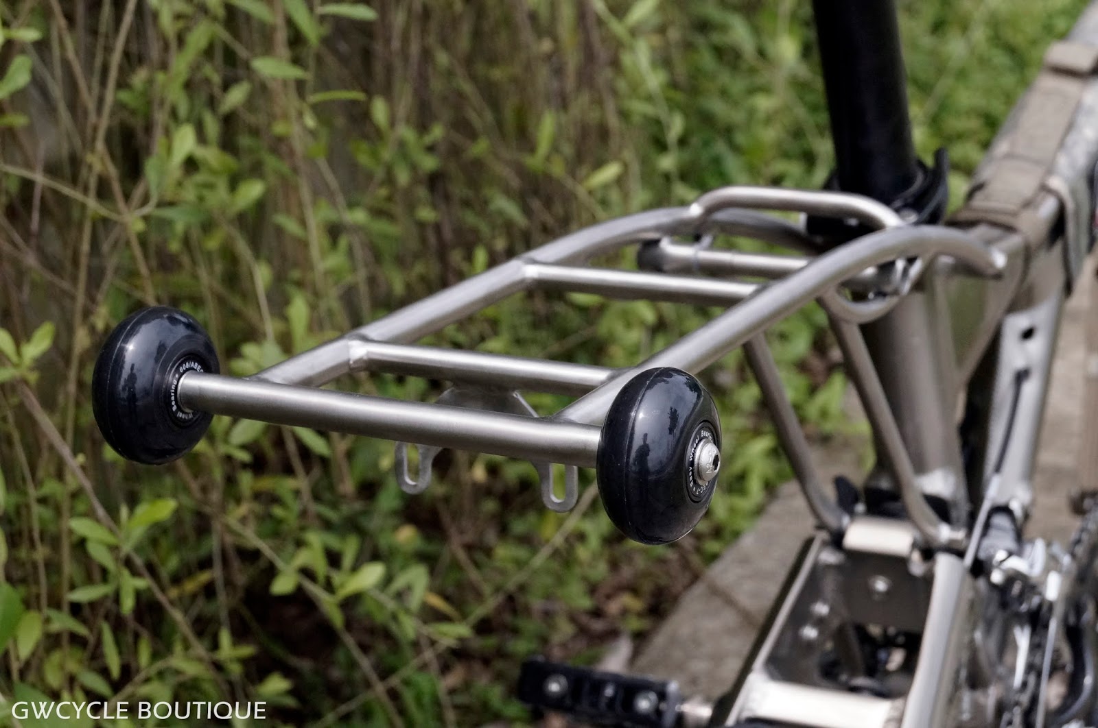 GW Cycle Boutique Birdy Titanium Rear Rack / Touring Rack