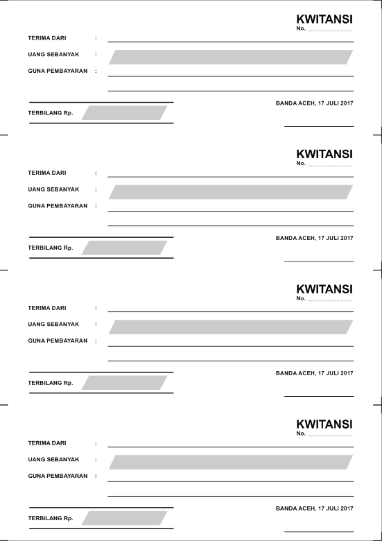 Template Kwitansi Pembayaran Cdr Mbkaos