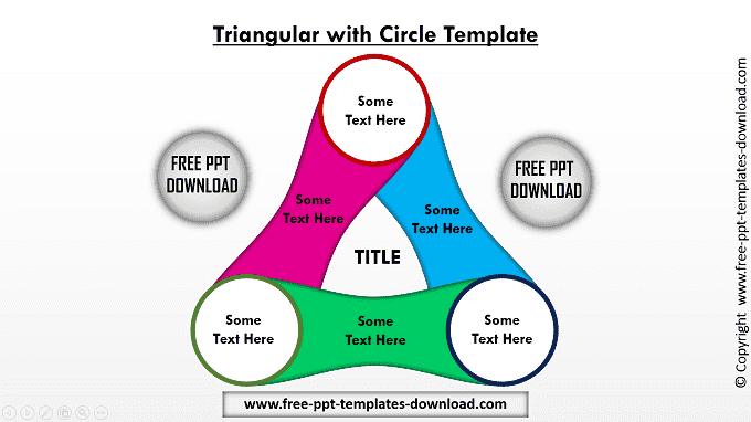 Triangular with Circle Template | PowerPoint Slide Download