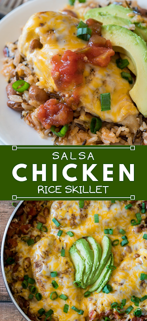 Salsa Chicken Rice Skillet