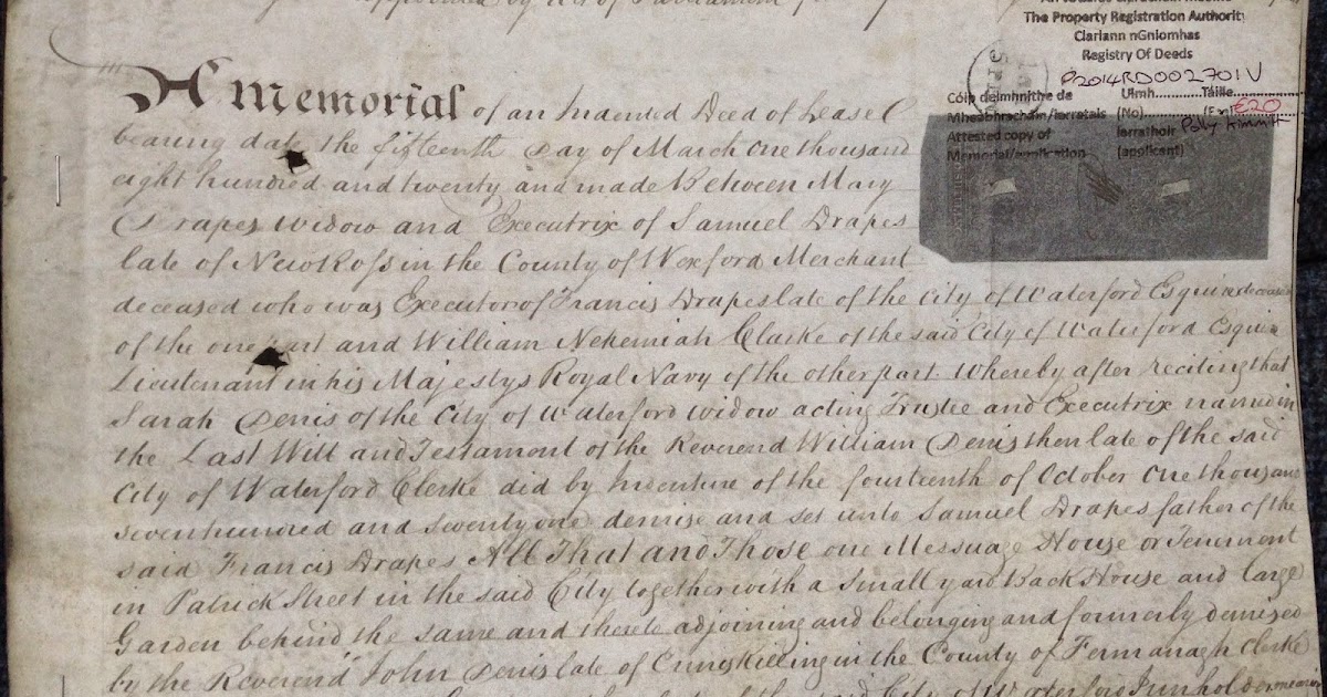 PollyBlog Irish Registry of Deeds Memorials Sooooo Rich in