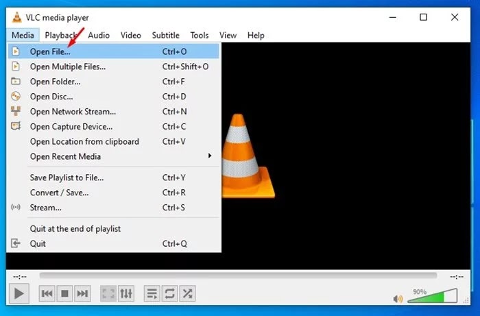 قص مقاطع الفيديو باستخدام VLC Media Player في نظام التشغيل وينذوز 10