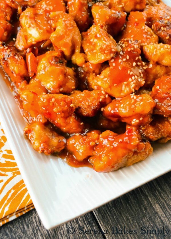 Orange Peel Chicken is a family favorite recipe that's deliciously easy to make and can be made easily gluten free. A great dinner recipe from Serena Bakes Simply From Scratch.
