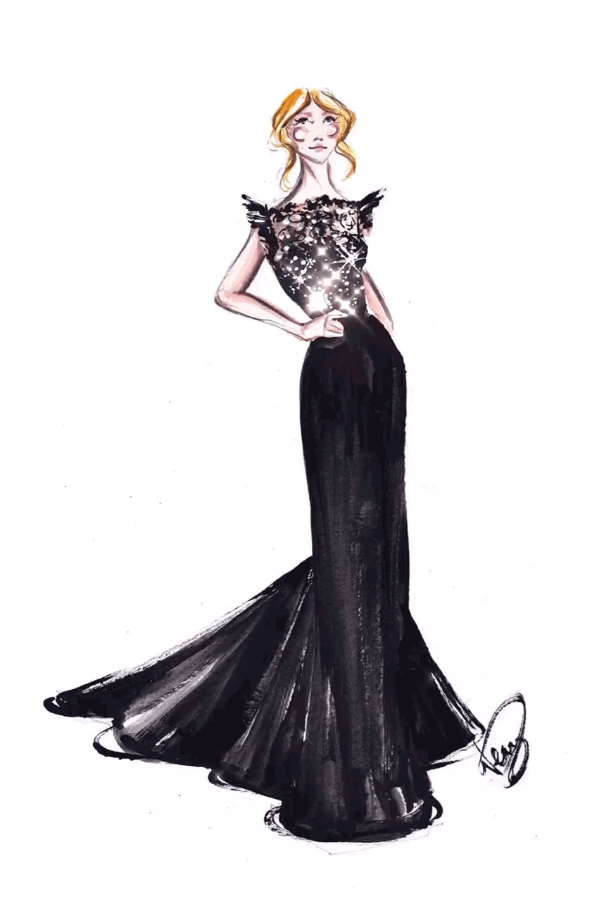 fashion illustration calendar 2018 daily illustration golden globes 2018 best dressed dorinus illustrations fashion illustration calendar 2018 daily illustration golden globes 2018 best dressed dorinus illustrations