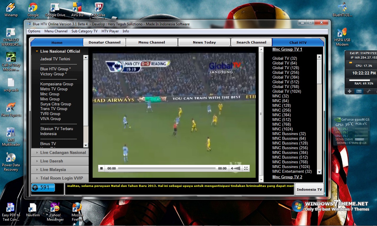 6 Cara Menonton TV di Komputer / Laptop Secara Online Dan Offline