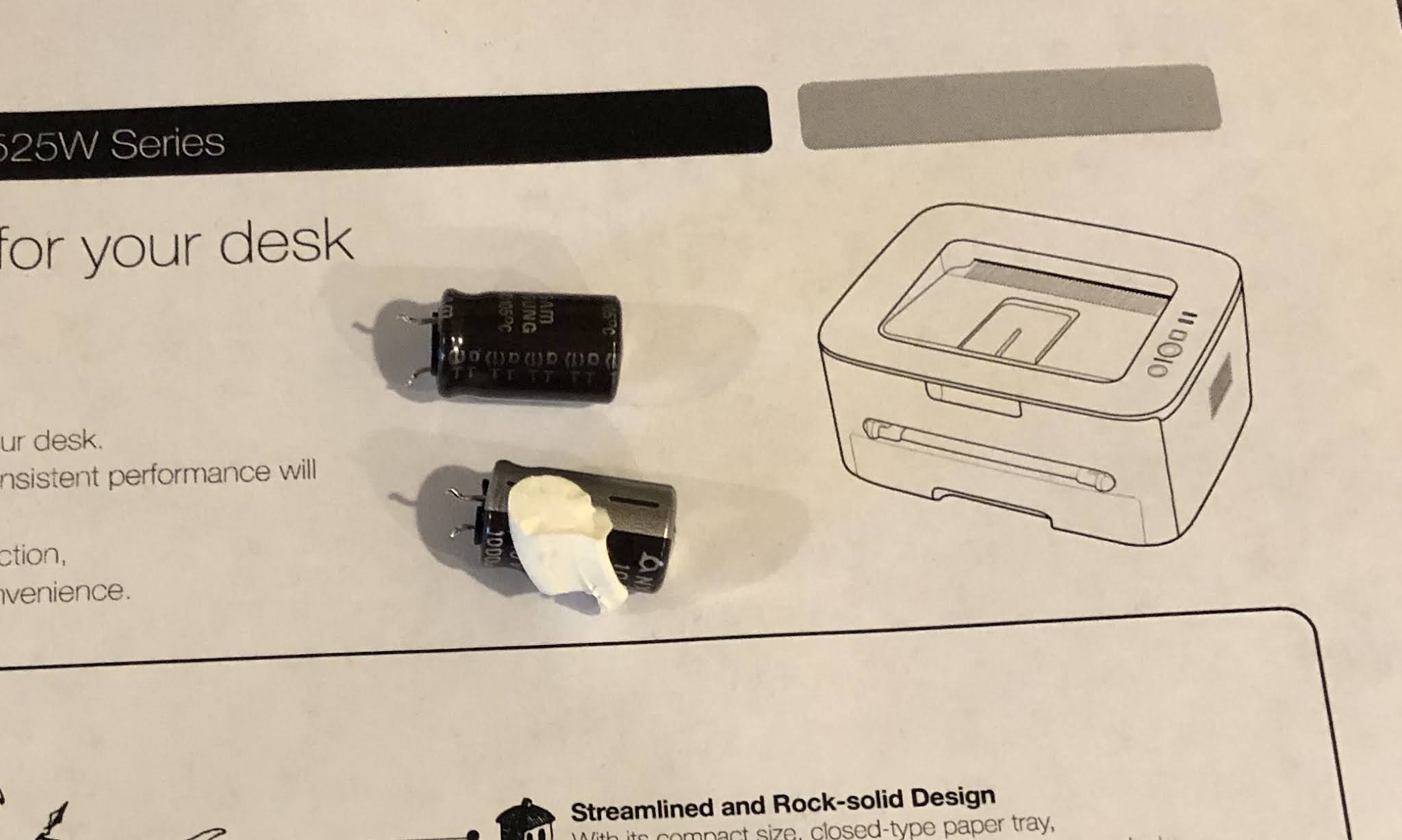 Notes from the Underground Lab Samsung ML2525W Printer won't power on